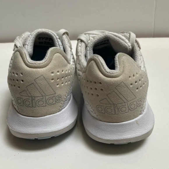 Adidas running cloud foam grey white 3  stripe shoes Sz 7.5 - Picture 4 of 10